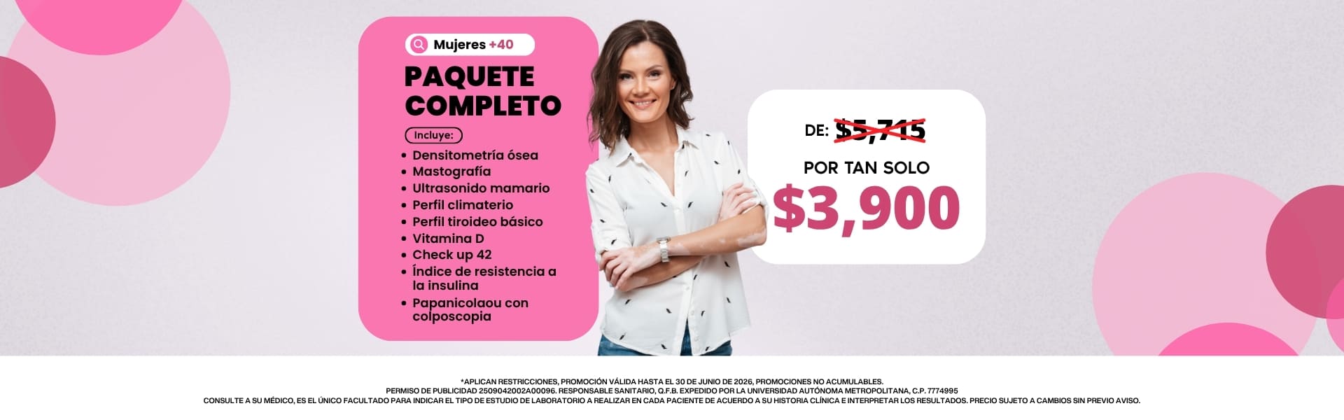 Promoción Paquete Completo en Laboratorio Xotepingo CDMX