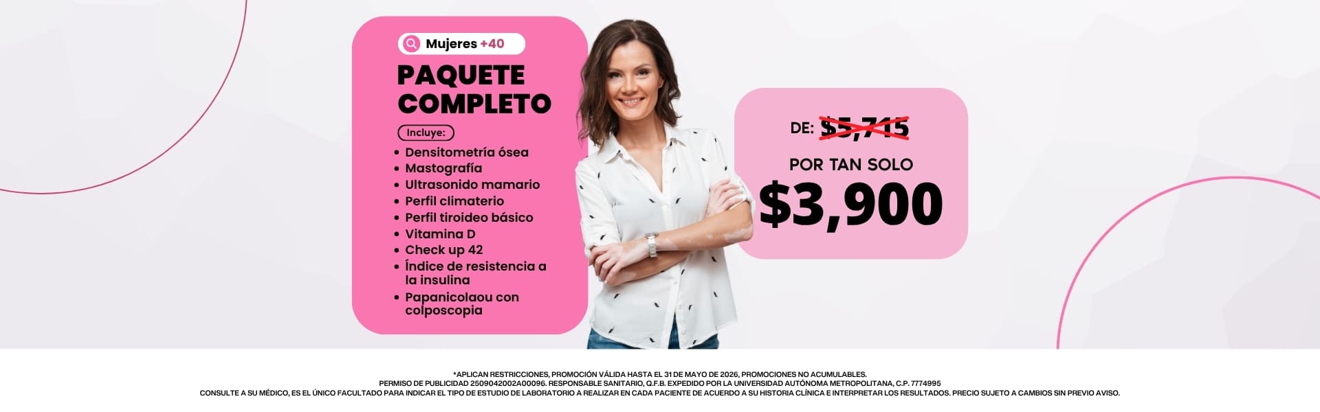 Promoción M40 Completo en Laboratorio Xotepingo CDMX